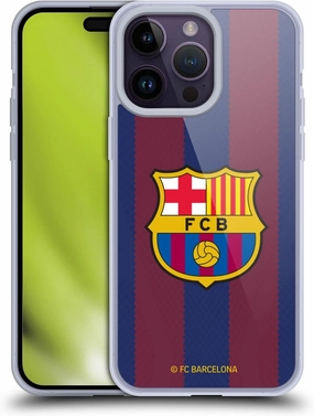 Head Case Designs Officially Licensed FC Barcelona Home 2023/24 Crest Kit Soft Gel Case Compatible with Apple iPhone 14 Pro Max