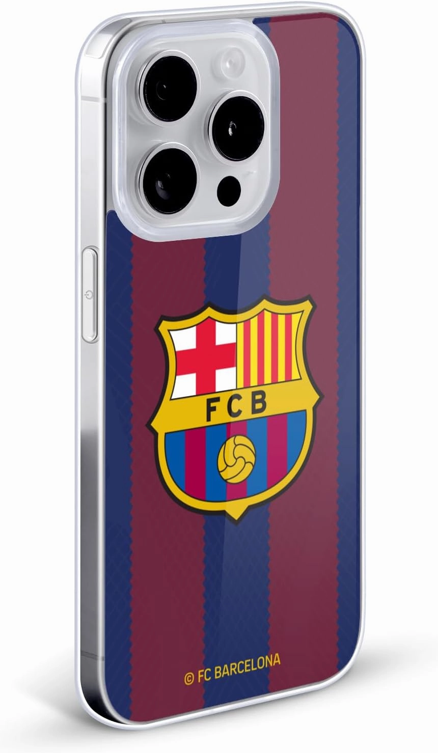 Head Case Designs Officially Licensed FC Barcelona Home 2023/24 Crest Kit Soft Gel Case Compatible with Apple iPhone 14 Pro