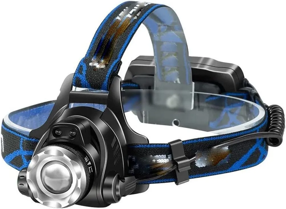 Headlamps, Motion Sensor Inductive LED Headlight Headlamp Rechargeable Battery Head Torch Lamp Fishing Light