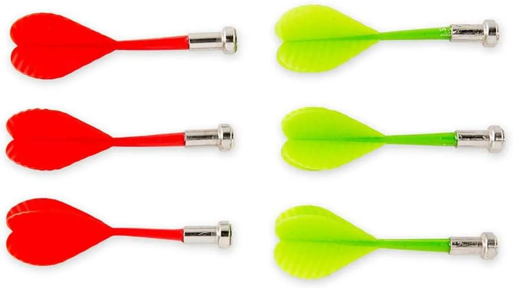 HearthSong Double-Sided Magnetic Canvas Kids' Target Game for Portable Play, Includes Six Magnetic Darts (Butterfly)