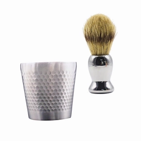 Hemoton Men Shaving Brush Kit Grooming Set Bowl Holder Soft Hair Brush for Gentle Skin Exfoliation Easy to Use