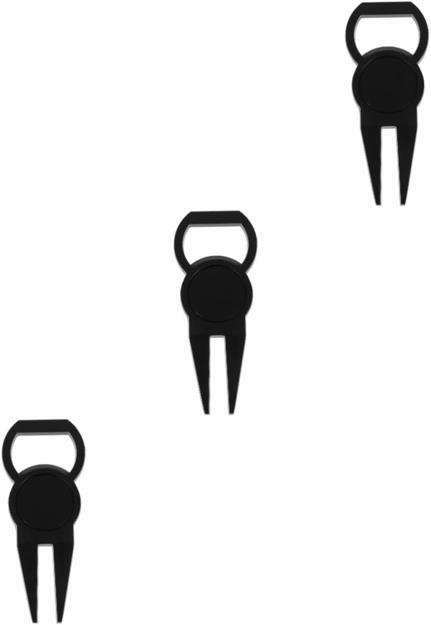 Hemoton Portable Golfs Divot Re Tool Multi Functional Divot Fork with Ball Marker for Fairway Re Present for