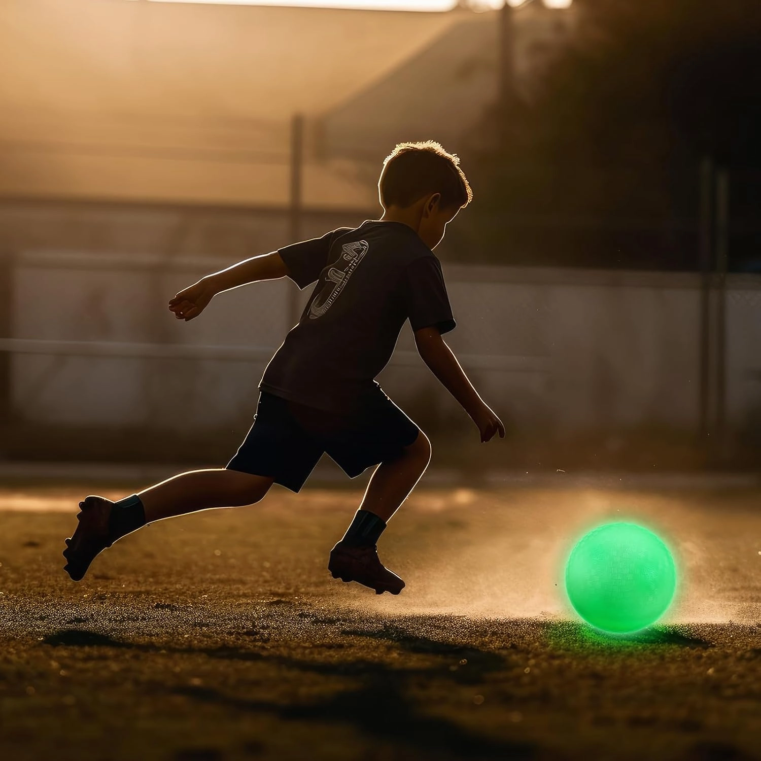 Hiboom 2 Pcs Glow in The Dark Kickballs Dodgeballs Light up Playground Ball Bouncy Balls with Pump for Kids Adults Playground School Backyard Game Outdoor Glow in The Dark Games (10 Inch)