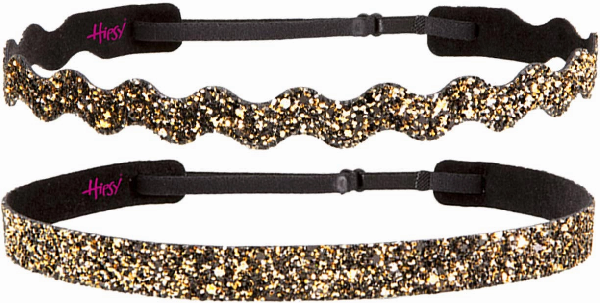 Hipsy PETITE Size, Adjustable No Slip Sparkly Bling Mixed 2pk Headbands for Women Girls & Teens (Bling Glitter Mixed Diva)