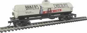 HO Scale Model 40' Tank Car - Baker's Chocolate GATX 31057