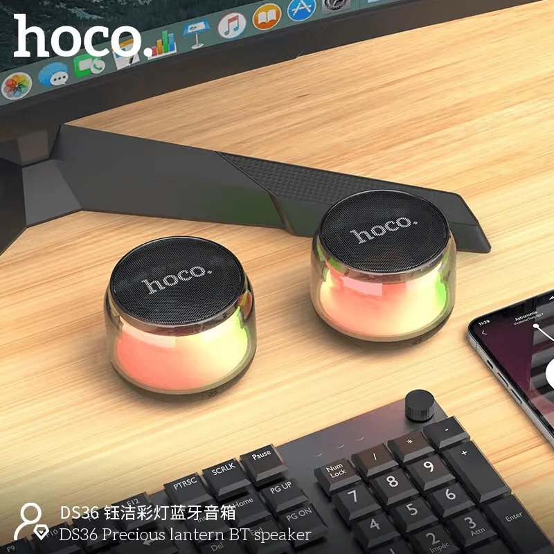 Hoco Colorful Led Flashing Mini Wireless Speaker - DS36