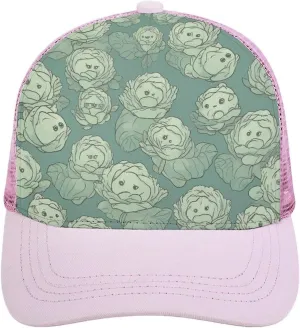Hollow Baseball Cap Cabbage Pattern Baseball Hat Adjustable Hollow Hat Visor Hats for Men Women