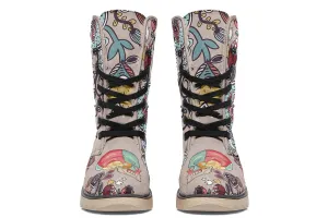 Human Skull Diagram Polar Vibe Boots