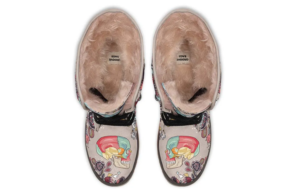 Human Skull Diagram Polar Vibe Boots