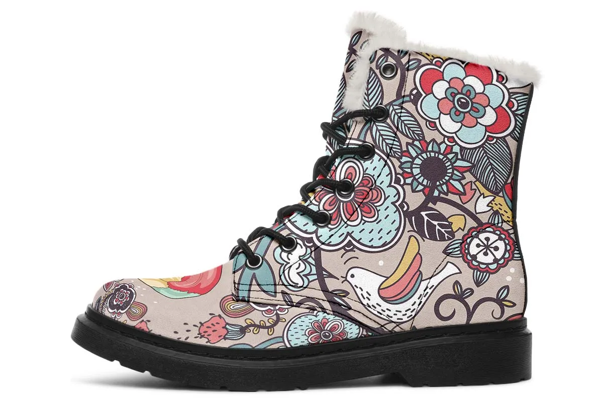 Human Skull Diagram Winter Boots