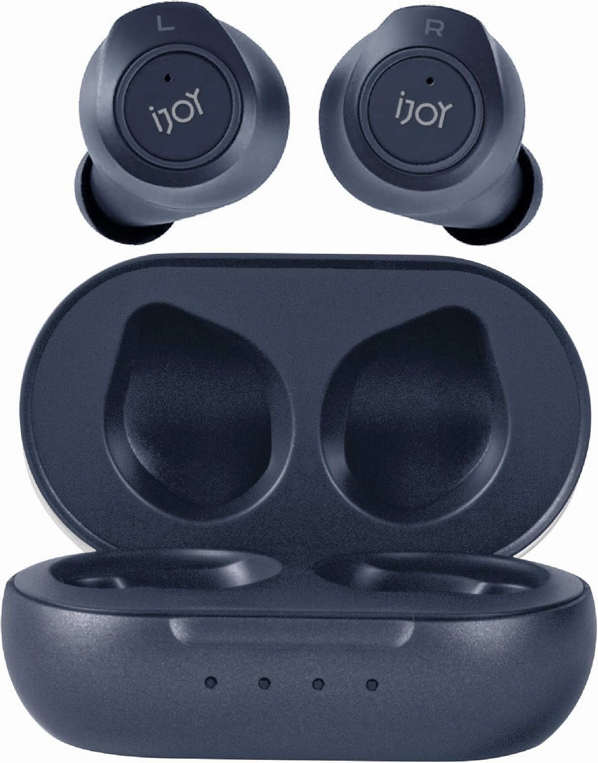 iJoy Premium Gravity TWS Earbuds Wireless Bluetooth 5.0 Compatible in-Ear Headset with Built-in Mic & Portable Recharging Case - IPX4 Waterproof & Sweatproof Design for Sports- Long Battery Life
