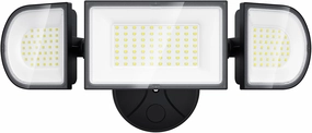 iMaihom 100W Flood Lights Outdoor, 9000LM Ultra Bright Security Lights, 3 Adjustable Heads Flood Lighting, IP65 Waterproof, 6500K Switch Controlled Floodlight for Yard Garage Court (Black)
