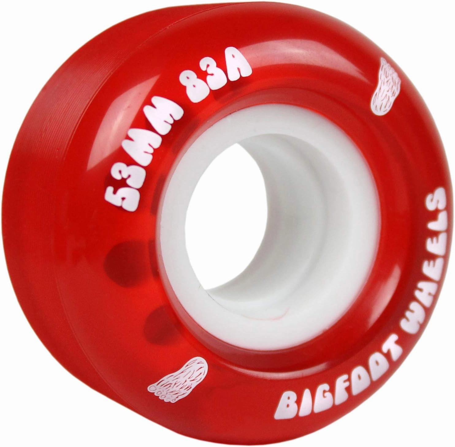 Independent Skateboard Trucks Package Kit with Bigfoot 53mm Soft 83A Wheels, Bones Reds Bearings, 1" Phillips Mounting Hardware, and 1/8" Risers