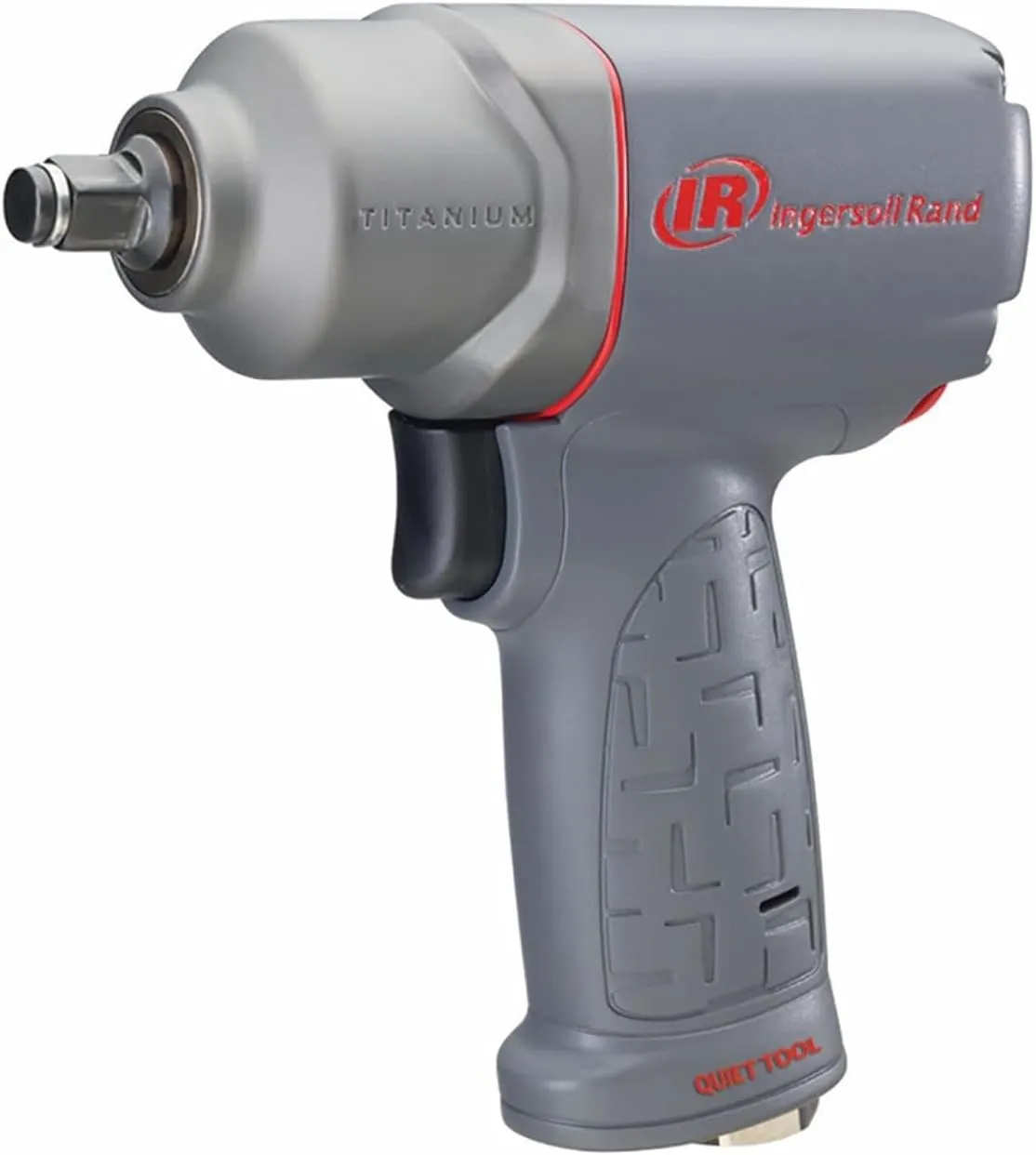 Ingersoll Rand 2125QTiMAX 1/2-inch Quiet Air Impact 330 ft-lbs Max Torque, Maintenance Duty, Pistol Grip, Titanium Hammercase
