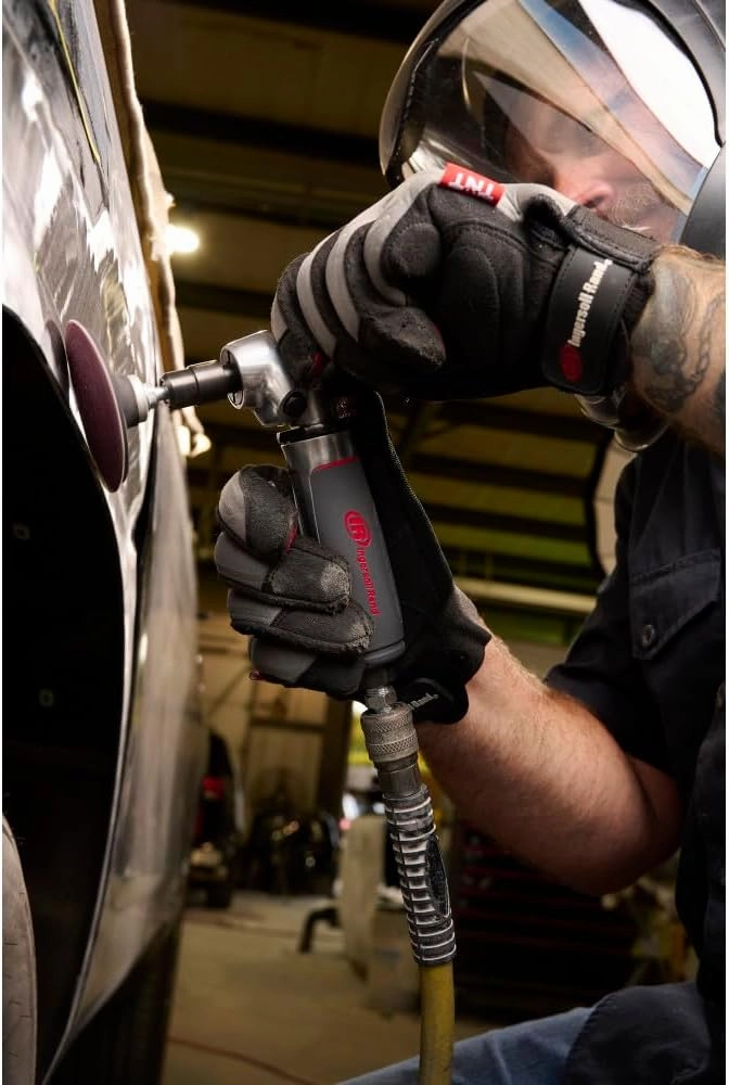Ingersoll Rand 5102MAX Air Die Grinder – Right Angle, Ergonomic Grip, 0.4 HP and 20,000 RPM Motor, Lightweight Tool, Spindle Lock, Grey
