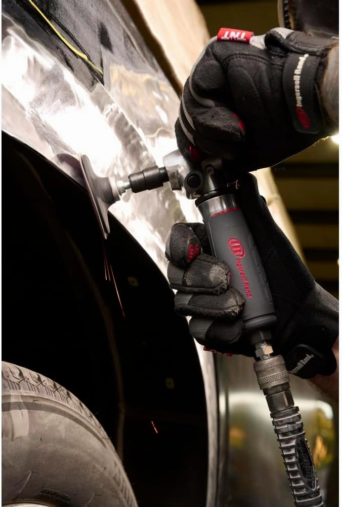 Ingersoll Rand 5102MAX Air Die Grinder – Right Angle, Ergonomic Grip, 0.4 HP and 20,000 RPM Motor, Lightweight Tool, Spindle Lock, Grey