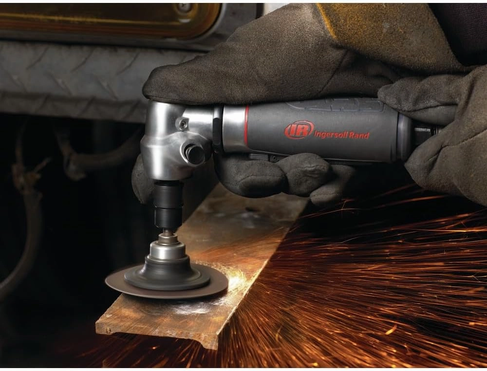 Ingersoll Rand 5102MAX Air Die Grinder – Right Angle, Ergonomic Grip, 0.4 HP and 20,000 RPM Motor, Lightweight Tool, Spindle Lock, Grey
