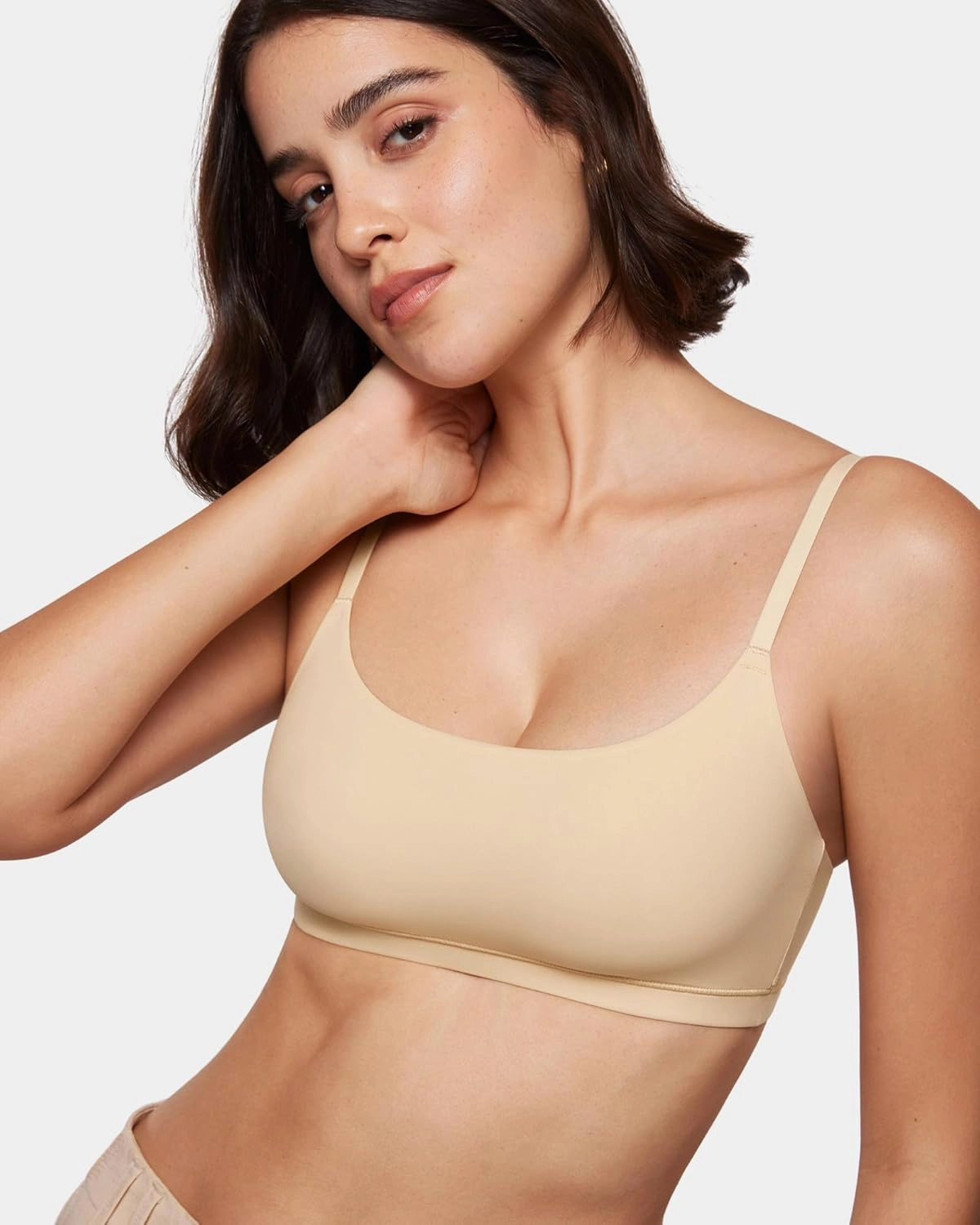 INLYRIC Women's Inbarely Bralettes Cami Bras No Underwire Wireless Seamless Unlined Comfort Sports Bra
