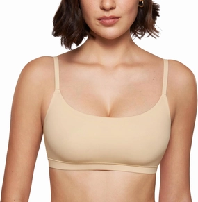 INLYRIC Women's Inbarely Bralettes Cami Bras No Underwire Wireless Seamless Unlined Comfort Sports Bra