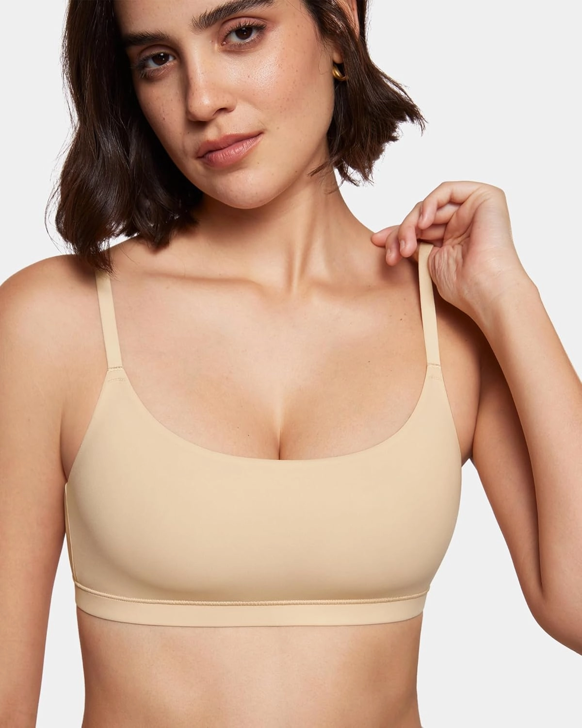 INLYRIC Women's Inbarely Bralettes Cami Bras No Underwire Wireless Seamless Unlined Comfort Sports Bra