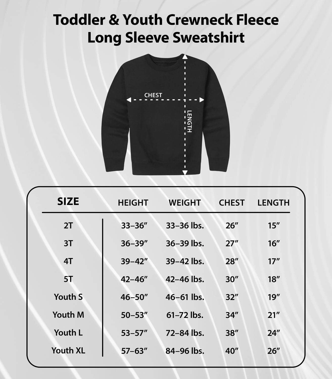 Instant Message - I Love Science - Toddler & Youth Crewneck Fleece Sweatshirt