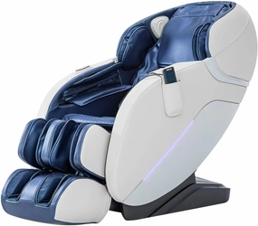 iRest 2024 SL Track Massage Chair Recliner, Full Body Massage Chair with Zero Gravity, Bluetooth Speaker, Airbags, Heating, and Foot Massage (Blue)