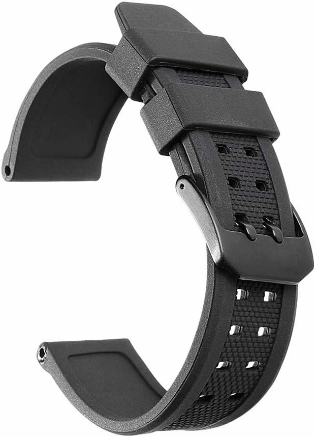 iStrap Replacement for Luminox Silicone Watch Band 23mm Rubber Strap for 3050 3080 and 3950 Series
