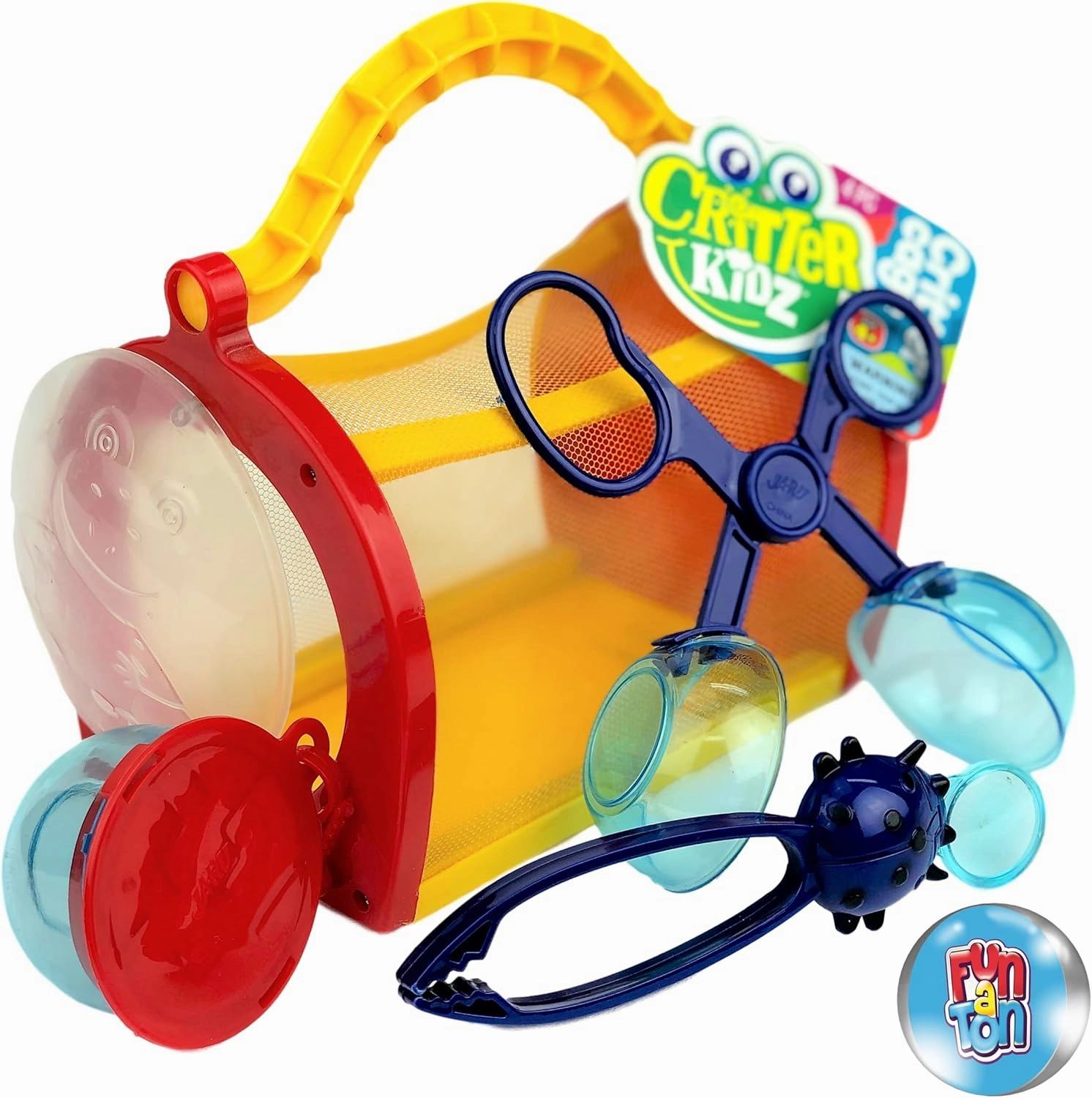 JA-RU Critter Kidz Bug Catcher Kit for Kids (2 Critter Cage Assorted) Outdoor Bug Hunting Kit for Kids, Boys and Girls. Educational Science Camping Toy Set. 5419-2p
