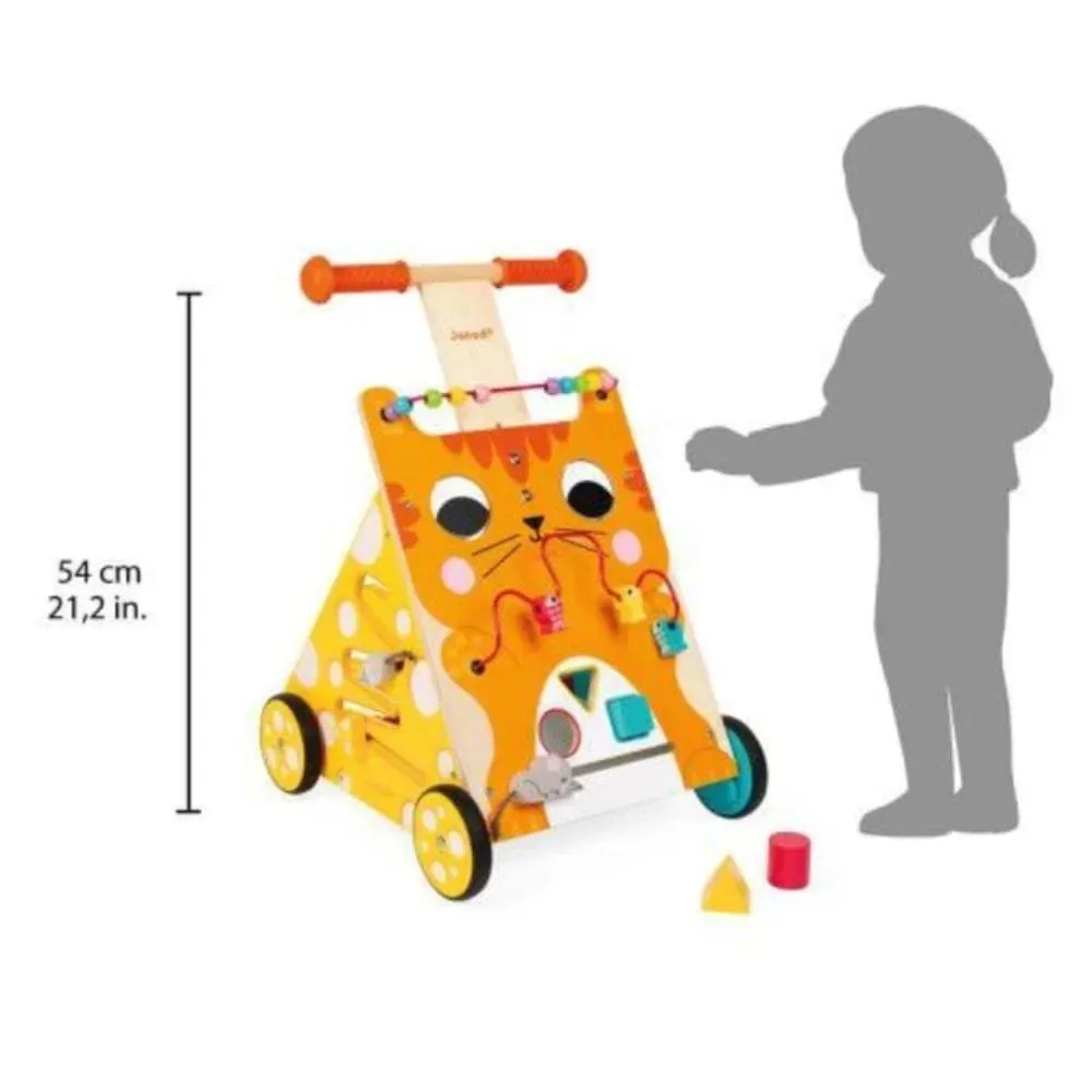 Janod Multi-Activities Cat Baby Walker