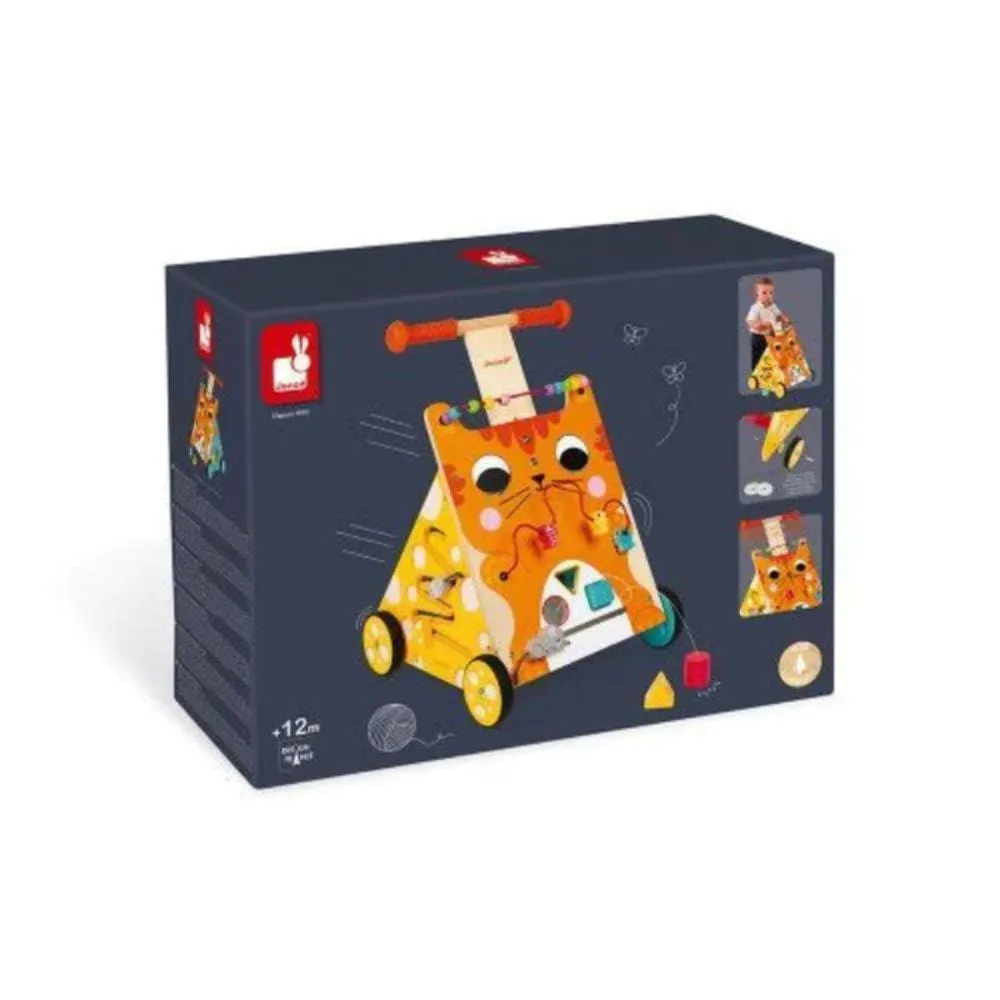 Janod Multi-Activities Cat Baby Walker
