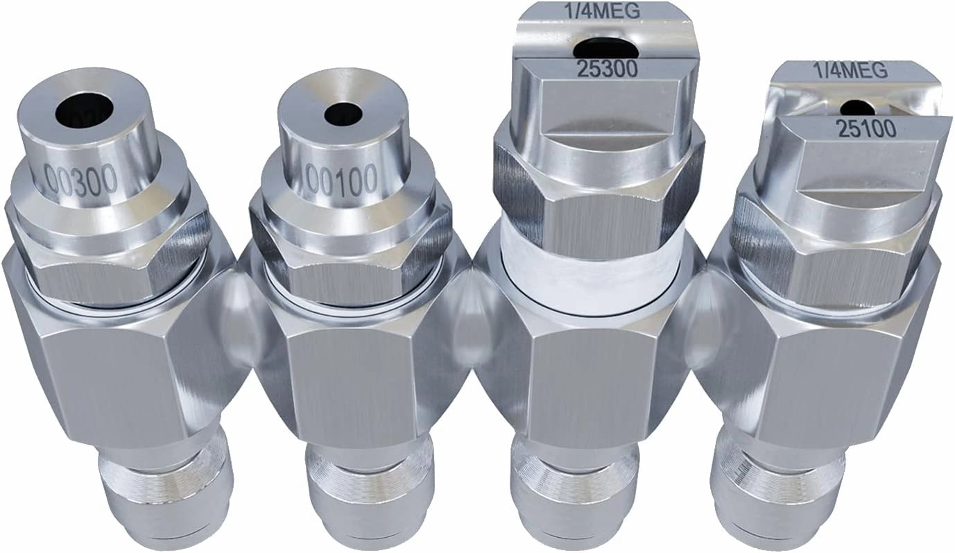 Jariko Jrod Pressure Washer Nozzle 2-3 GPM - High Pressure Hose J rod Nozzle - 1/4" Quick Connect for Soft Wash System - 4 Way Pressure Washer - 4 Tip Soft Wash Nozzle - Pressure Washer Accessories