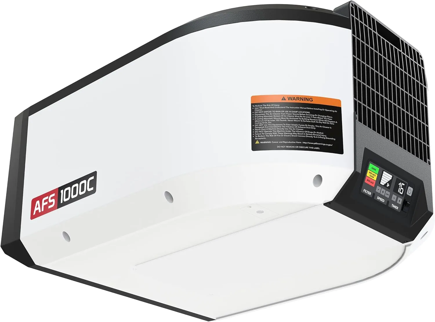 JET Air Filtration System, 1-Micron Filter, 1000 CFM, 120V 1Ph (Model AFS-1000C)