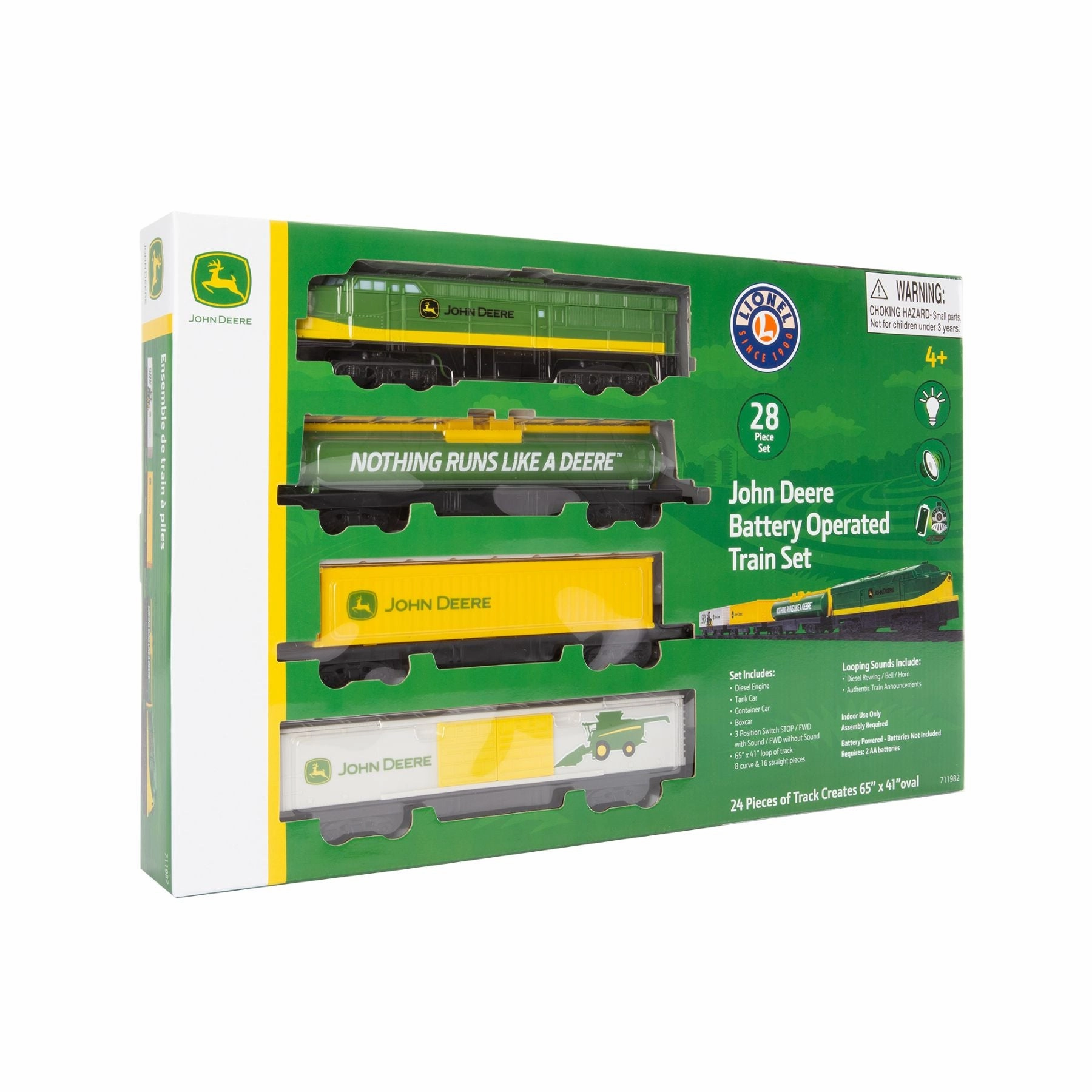 John Deere Battery Powered Mini Diesel Train Set