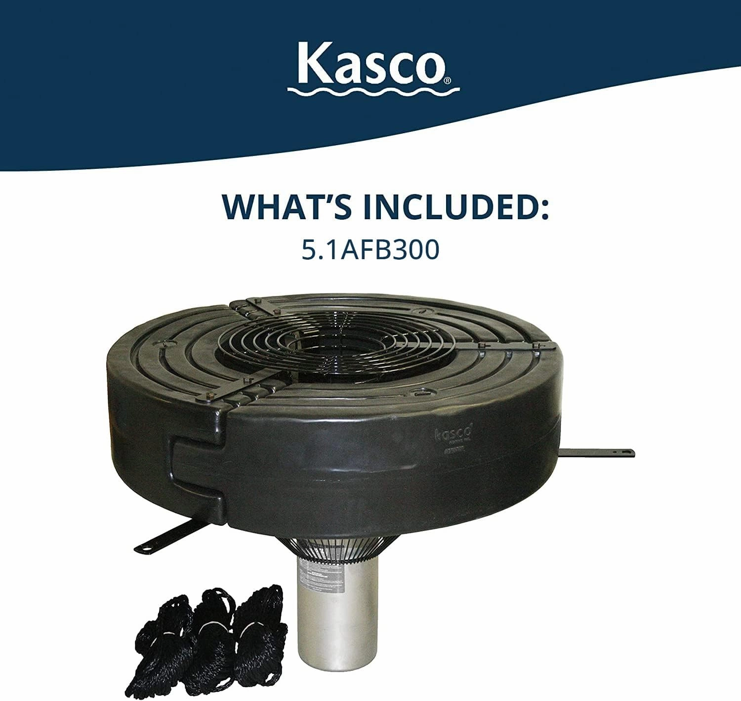 Kasco 5HP Surface Aerator -240V with 300 ft Electric Power Cord | Efficient Surface Aeration for Lakes & Pond | Maximum Circulation for Clear Healthy Water