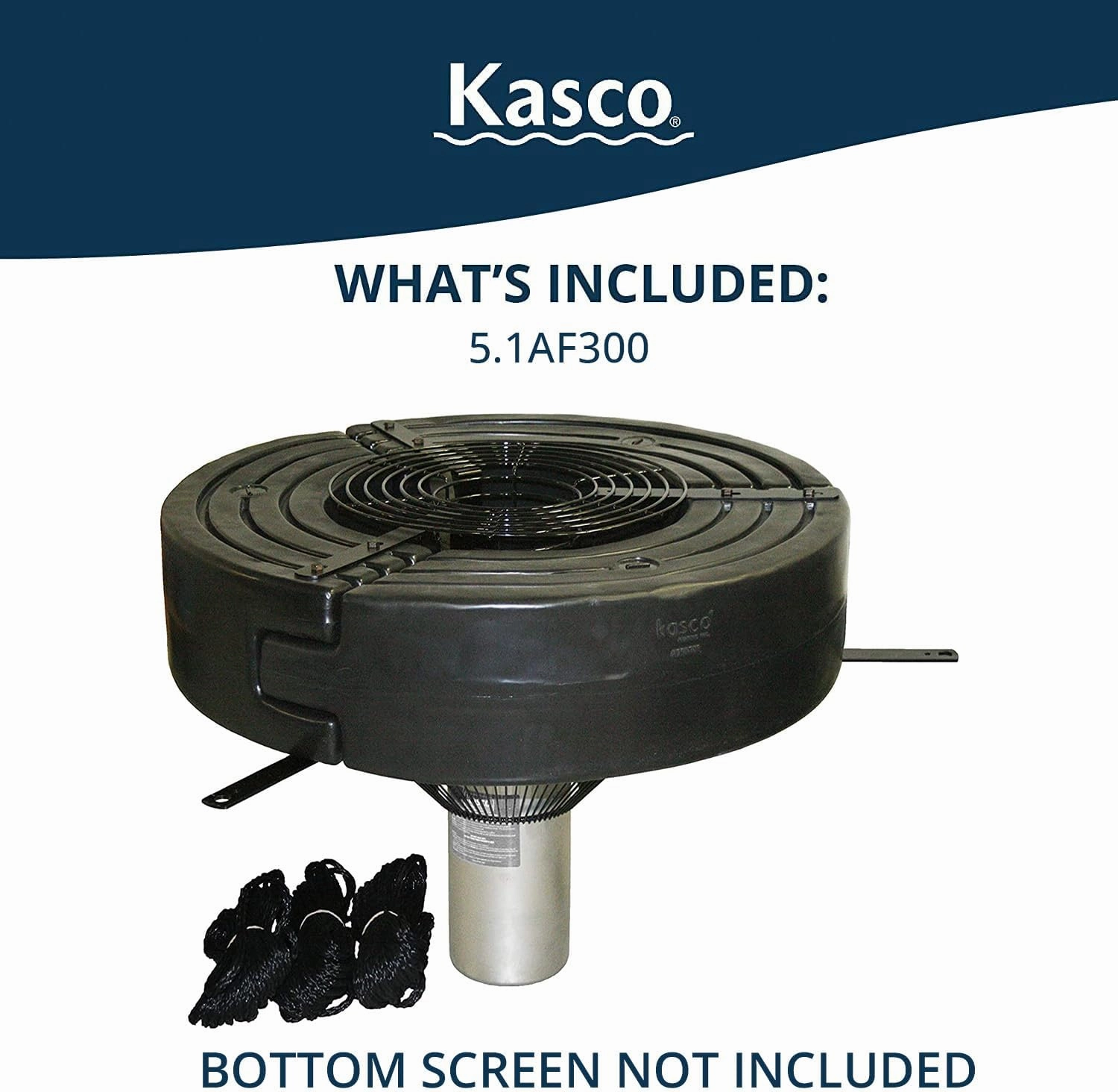 Kasco 5HP Surface Aerator -240V with 300 ft Electric Power Cord | Efficient Surface Aeration for Lakes & Pond | Maximum Circulation for Clear Healthy Water