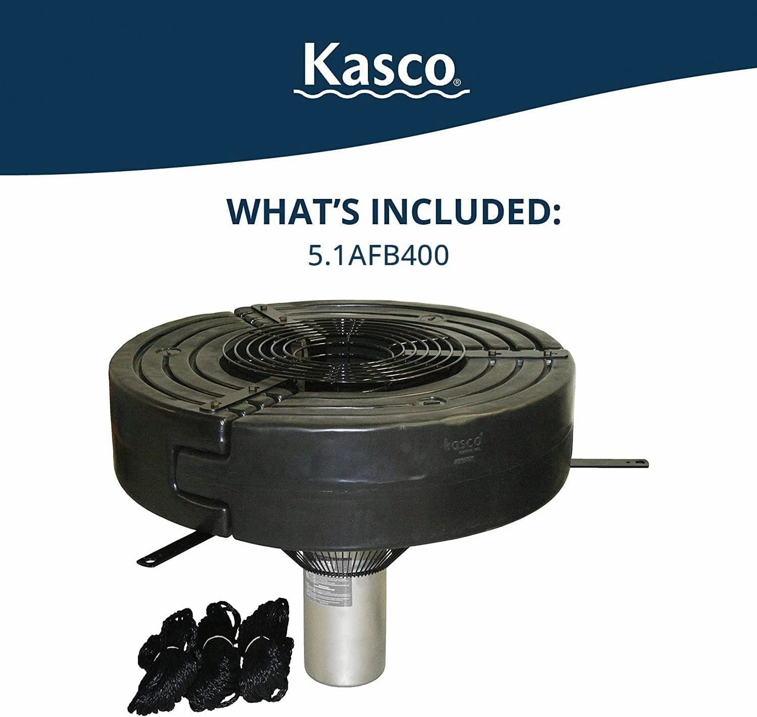 Kasco 5HP Surface Aerator -240V with 400 ft Electric Power Cord | Efficient Surface Aeration for Lakes & Pond | Maximum Circulation for Clear Healthy Water