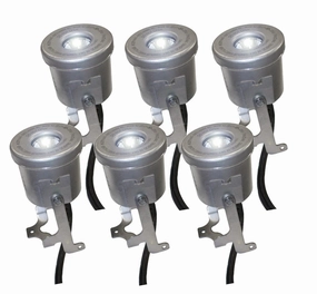 Kasco LED Stainless Lighting – Runs on 120VAC 60Hz power | 19W per fixture, 150 ft power cord, 6 fixtures | LED6S19-150 - FOUNTAIN NOT INCLUDED
