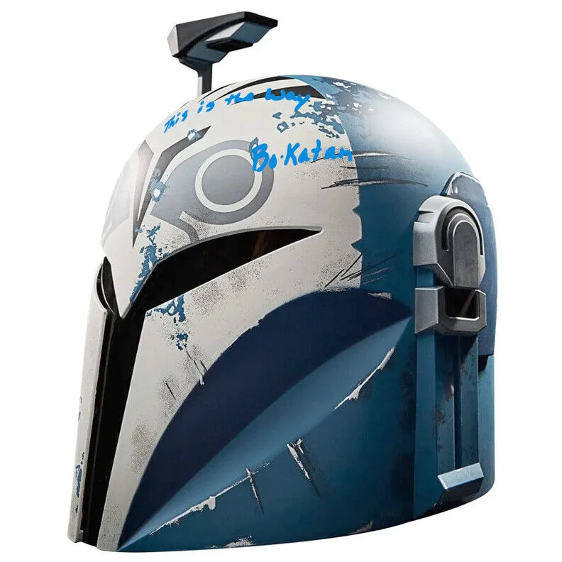Katee Sackhoff Autographed Black Series Bo Katan Helmet with 2 Inscriptions!