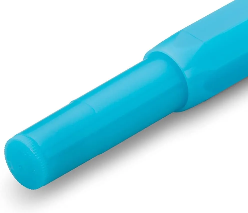 Kaweco FROSTED SPORT Rollerball Light Blueberry I Gel/Ballpoint Pen Including 0.7 mm Refill I in Pastel Design with Ceramic Ball 13.5 cm