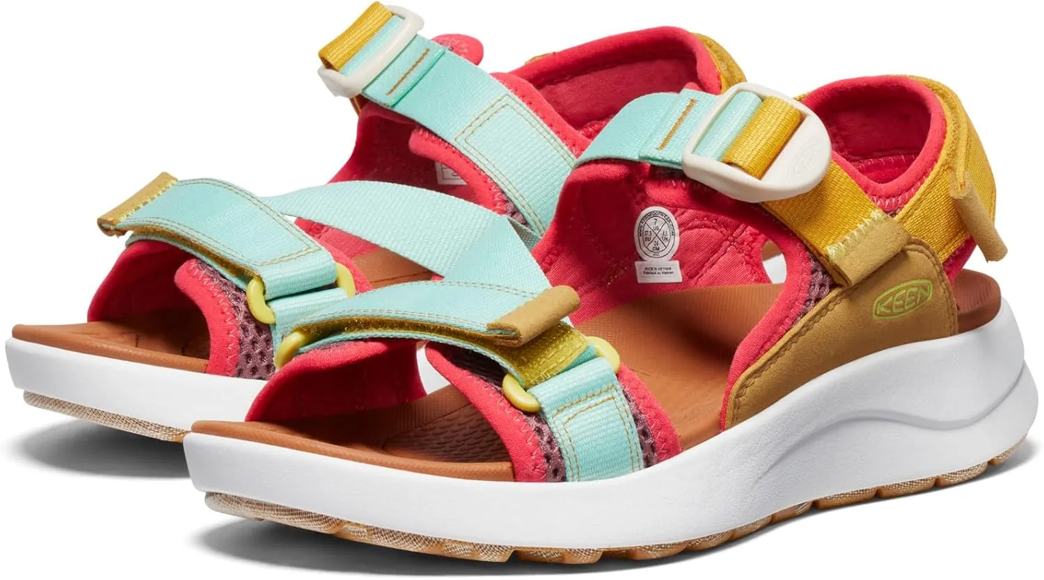 KEEN womens Elle Sport Backstrap Breathable Adjustable Comfortable Open Toe Athletic Wedge