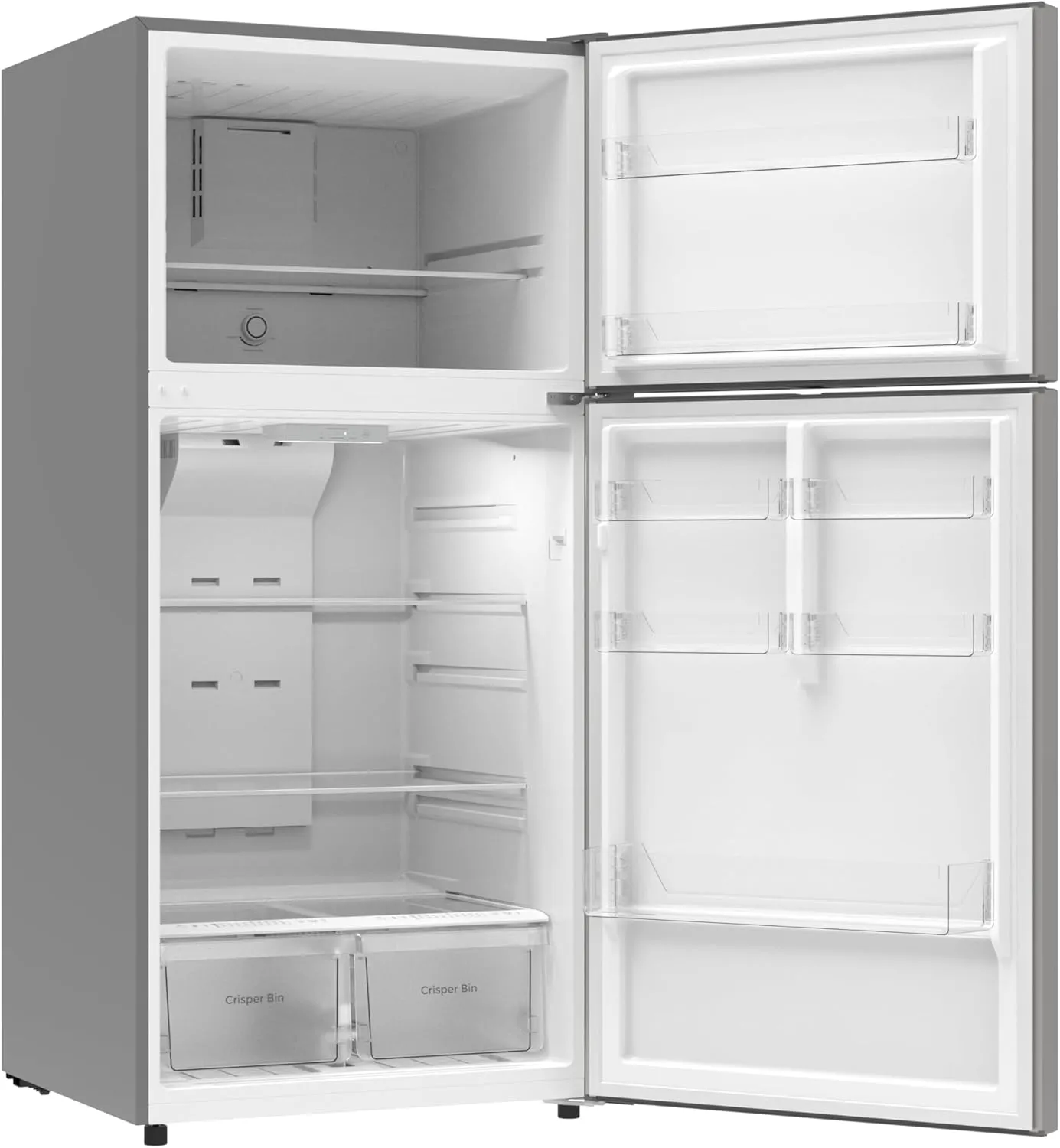 Kenmore 4661345 30" W Top Freezer Refrigerator with Adjustable Glass Shelving, Humidity Control Crispers, Quiet and Energy Efficient Inverter Compressor, Fingerprint Resistant Metallic Steel