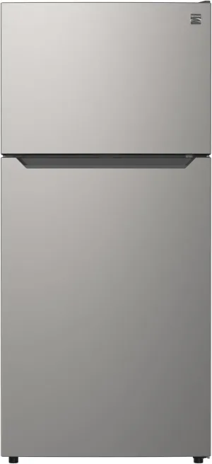 Kenmore 4661345 30" W Top Freezer Refrigerator with Adjustable Glass Shelving, Humidity Control Crispers, Quiet and Energy Efficient Inverter Compressor, Fingerprint Resistant Metallic Steel