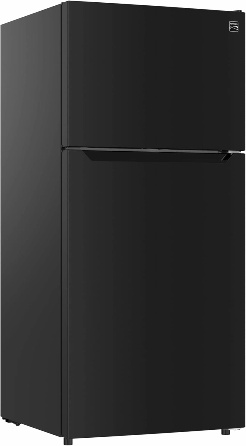 Kenmore 4661349 30" W Top Freezer Refrigerator with Adjustable Glass Shelving, Humidity Control Crispers, Quiet and Energy Efficient Inverter Compressor, Black