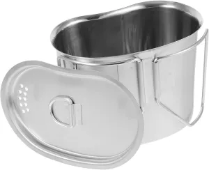 KESYOO 1Pc Stainless Steel Outdoor Portable Pot Camping Cookware Lightweight Food Container for Camping and Hiking for Outdoor Cooking and Meal Prep