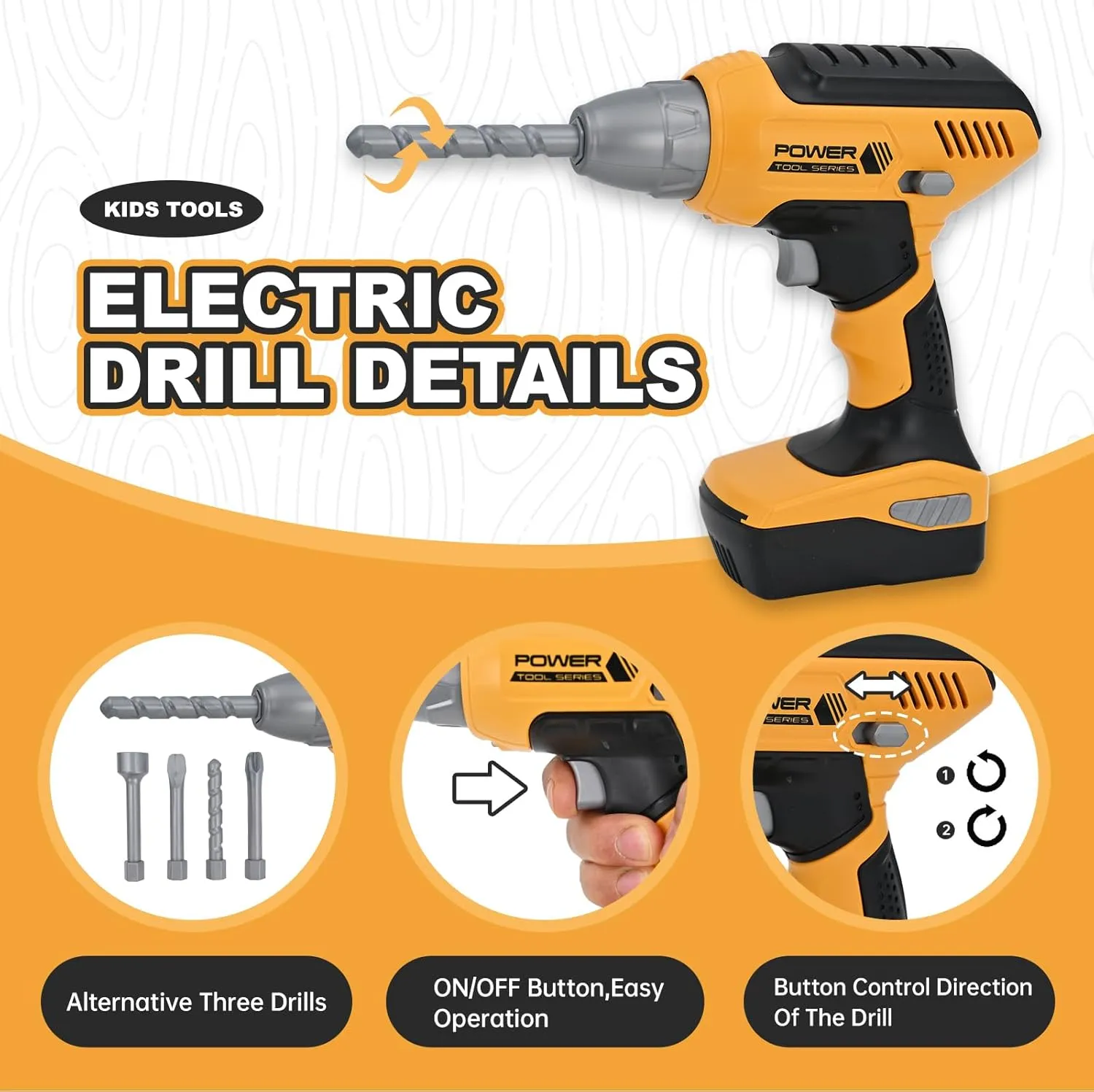 Kids Tool Set for Boys,Toddler Tool Set with Kids Tool Bag & Electronic Toy Drill,Construction Pretend Play Tools for Kids ,Toys for 3 4 5 Year Old Boys,Toddler Boy Toys