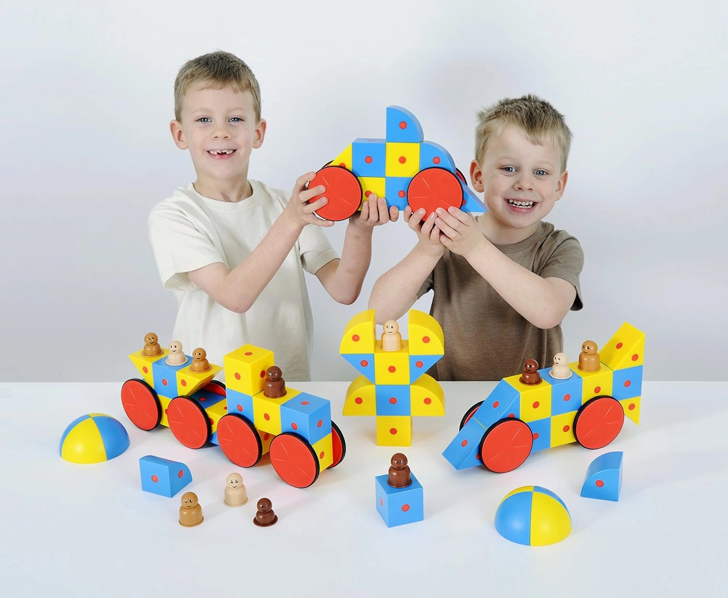 Kids 3D Magnetic Blocks Super Class Set in Multicolored - Interlocking Toy Building Kit - 3  Years - 68 Pieces