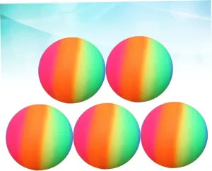 Kisangel PVC Rainbow Balls 22cm Thick Bounce Play Flapping Kickball Handball Boys and Girls' Birthday Party Toys