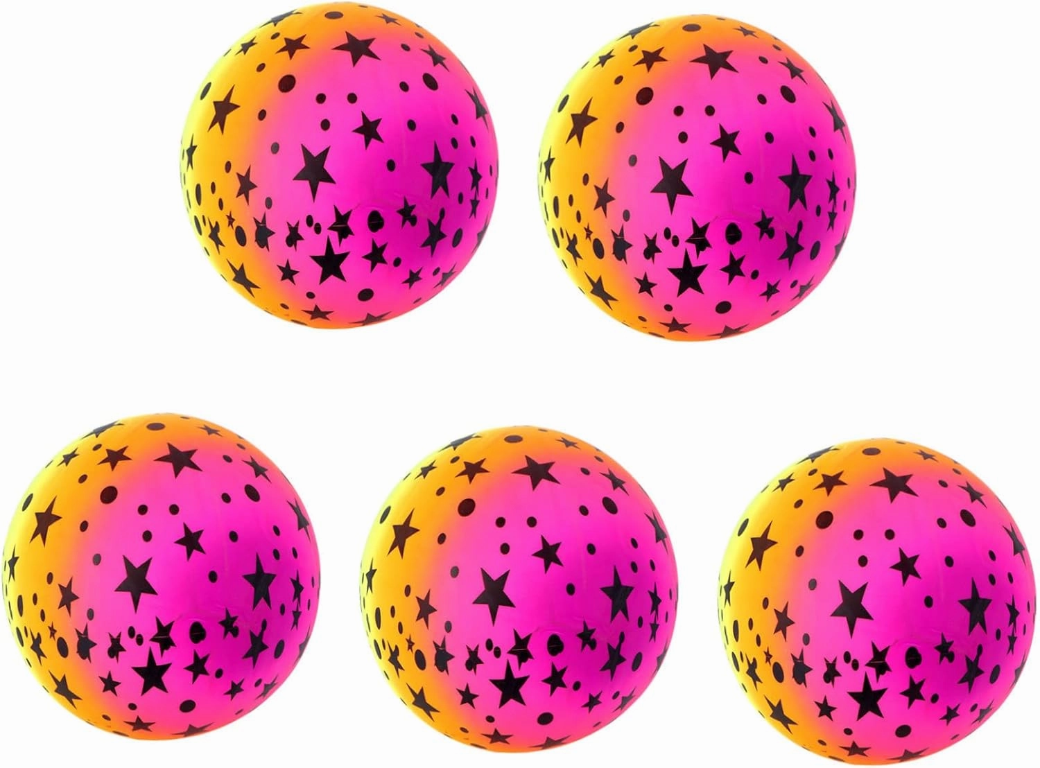 Kisangel Pcs Cm Elastic Beach Balls Handball for Boys and Girls Bounce Play Flapping Kickball for Indoor Outdoor Enhancing Catching Throwing Skills Random Style
