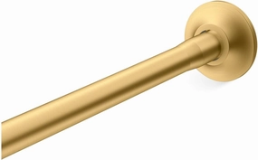 KOHLER K-9350-2MB EXPANSE CURVED SHOWER ROD - TRANSITIONAL, Vibrant Brushed Moderne Brass