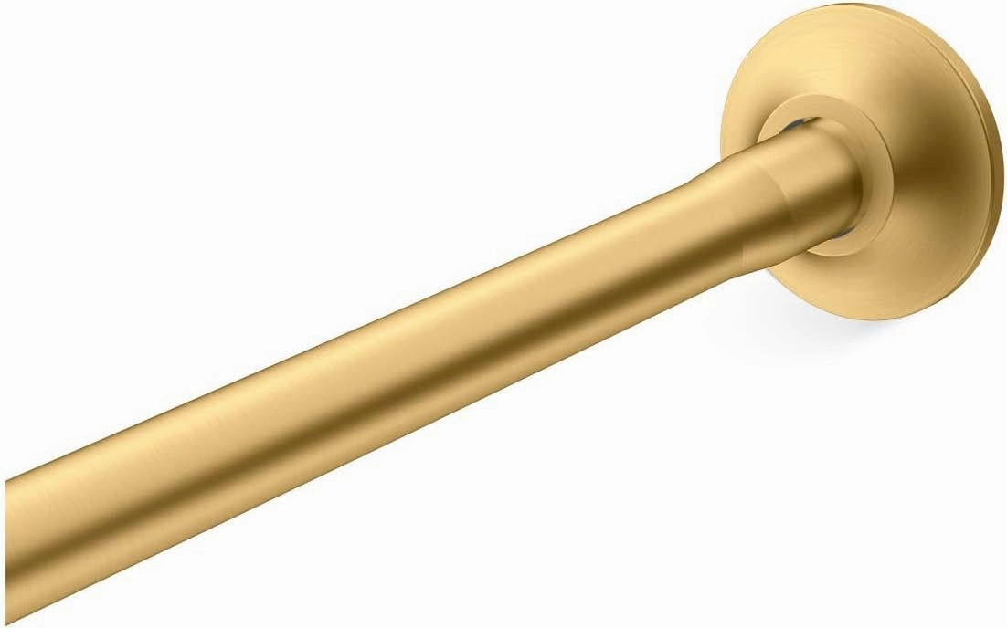 KOHLER K-9350-2MB EXPANSE CURVED SHOWER ROD - TRANSITIONAL, Vibrant Brushed Moderne Brass